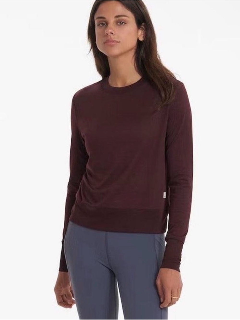 Vuori Women's Long-Sleeve Daydream Crew Ruby Heather